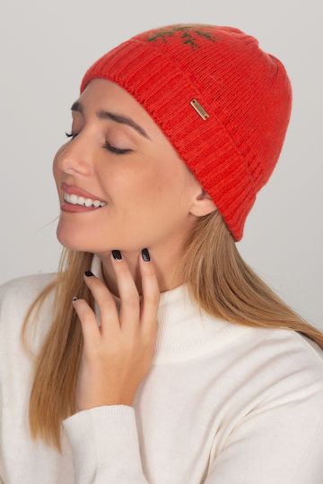 Beanie Beanie Knitted in Red color