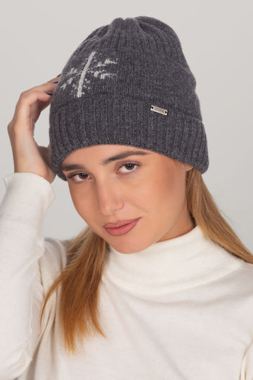 Beanie Beanie Knitted in Gray color