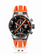 Locman Italy Men's Watch Battery with Orange Rubber Strap