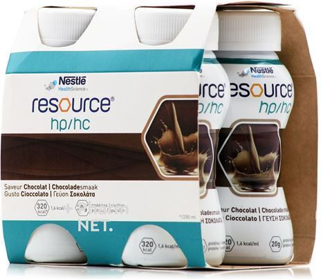 Nestle Resource HP/HC Gluten & Lactose Free with Flavor Chocolate 4x200ml