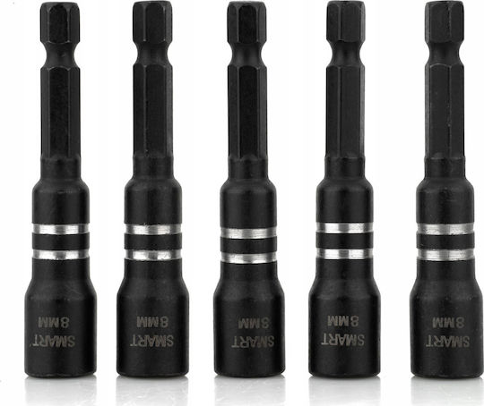 Smart Magnetic Impact Sockets 1/4" 8mm 5 Pcs