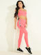 Angelica Women's Legging High Waisted Pink