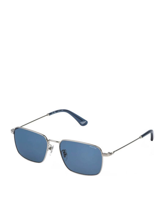 Police Unisex Sunglasses with Silver Frame and ...