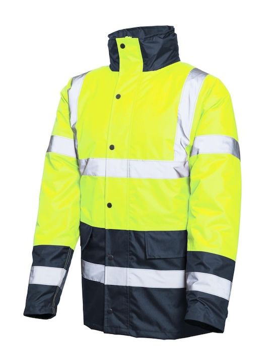 Active Gear Jachetă de lucru Reflectantă Cu încălzire Softshell Pentru frig cu glugă Galben Active Gear Jachetă de lucru Reflectantă Cu încălzire Softshell Pentru frig cu glugă Galben
