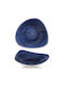 Churchill 1795 Stonecast Patina Serving Bowl Round Porcelain Blue with Diameter 23.5cm 7 Pieces