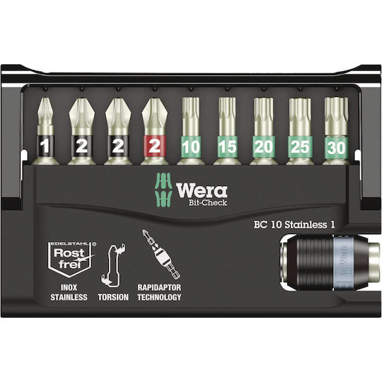 Wera Bit-check 10 Stainless 1 Sb
