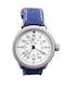 Diloy Straps Damen Uhr mit Blau Stoffarmband