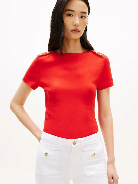 Tommy Hilfiger Women's T-shirt Red