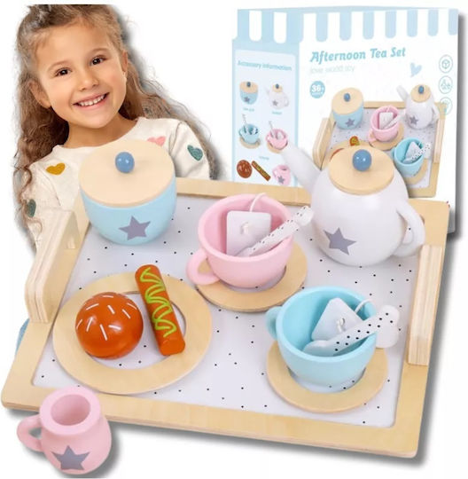 NICEkids Teeservice Spielzeug aus Holz für 3+ Jahre