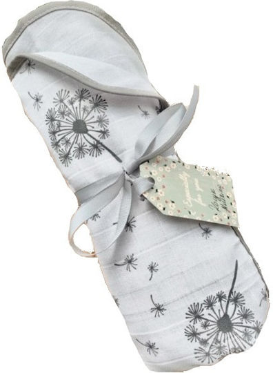 Arus Blanket Nursery Swaddling Blankets Cotton Gray 100x75cm
