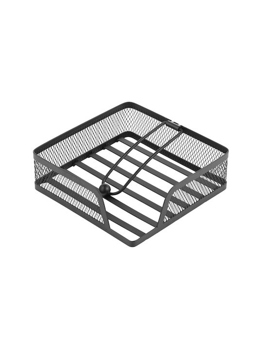 Ankor Χαρτοπετσετοθήκη Μεταλλική Μαύρη 18.4x18.2x5.7cm 850211