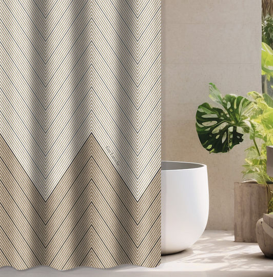 Guy Laroche Duschvorhang Stoff 180x185cm Natürliche