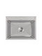 Sanitec Drop-In Sink Inox Satin W60xD50cm Silver