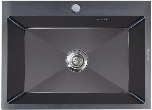Sanitec Ένθετος Νεροχύτης Inox Μ60xΠ50cm Ασημί