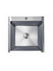 Sanitec Drop-In Sink Inox W50xD50cm Silver