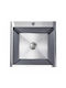Sanitec Drop-In Sink Inox W50xD50cm Silver