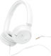 JBL Tune 530 Wired On Ear Headphones White