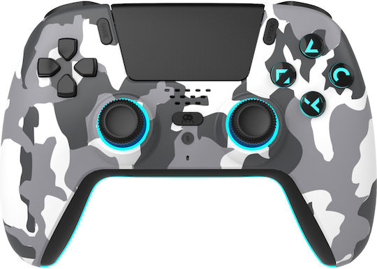 Freaks and Geeks Wireless Gamepad pentru PS5 White Camo
