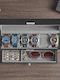 Songmics Jewellery Box Faux Leather with Drawer Black 32.5x10x13.5cm