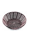 Ψωμιέρα από Rattan Μαύρη 23x23x7cm