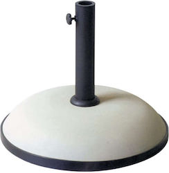 Zita Plus Βάση Ομπρέλας Τσιμεντένια Εκρού 58x58x47cm