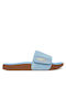 Flache Sandalen für Damen in Blau Farbe