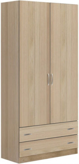 Двойна врата Гардероб Λάττε 90x60x180см