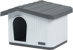 Luxe Dog House Plastic Gray