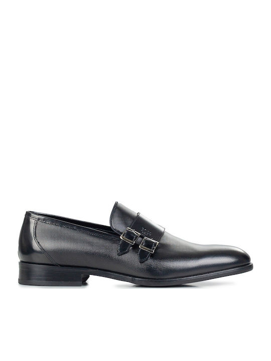 Boss Shoes Men's Leather Dress Shoes Black Point