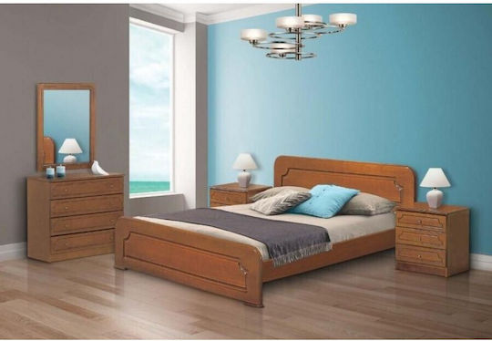 Schlafzimmermöbel-Set Eiche 160x200cm 5 Stück