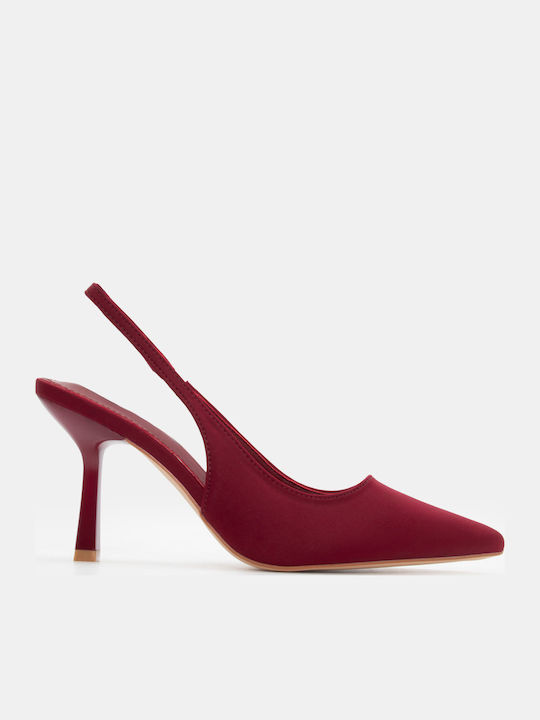 Luigi Pointed Toe Burgundy High Heels
