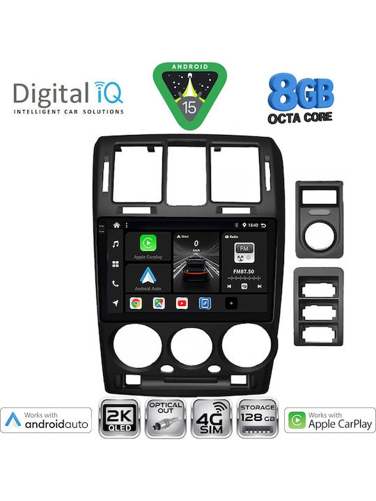 Digital IQ Car Audio System for Hyundai Getz 2002-2011 (Bluetooth/USB/WiFi/GPS/Apple-Carplay/Android-Auto) with Touch Screen 9"