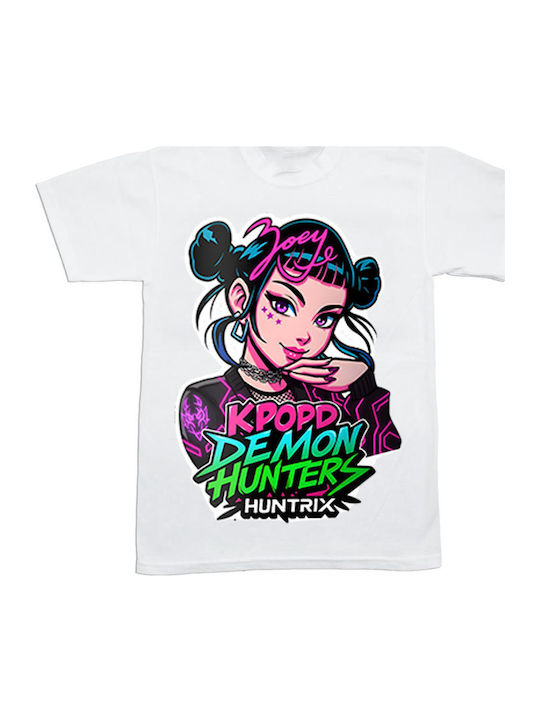 Λευκή Huntrix Kpop Demon Hunters Παιδική Μπλούζα