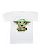Λευκή Baby Yoda Παιδική Μπλούζα
