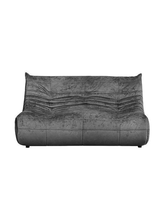 Bocek Two-Seater Couch Dark Grey 145x100x80 cm