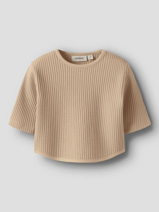 Kids' Shirt Long Sleeve Beige