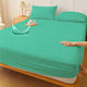 Pucioasa Protecție pentru Saltea Set cu Față de Pernă Semi-dublu Waterproof cu Fustă Verde 120x200cm