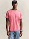 Polo Herrenbluse Kurzarm Rosa