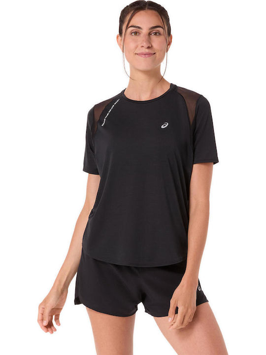 ASICS Road Damen T-Shirt Schwarz
