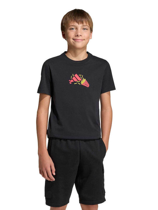 Tricou Pentru Copii Negru Food Pack Graphic K