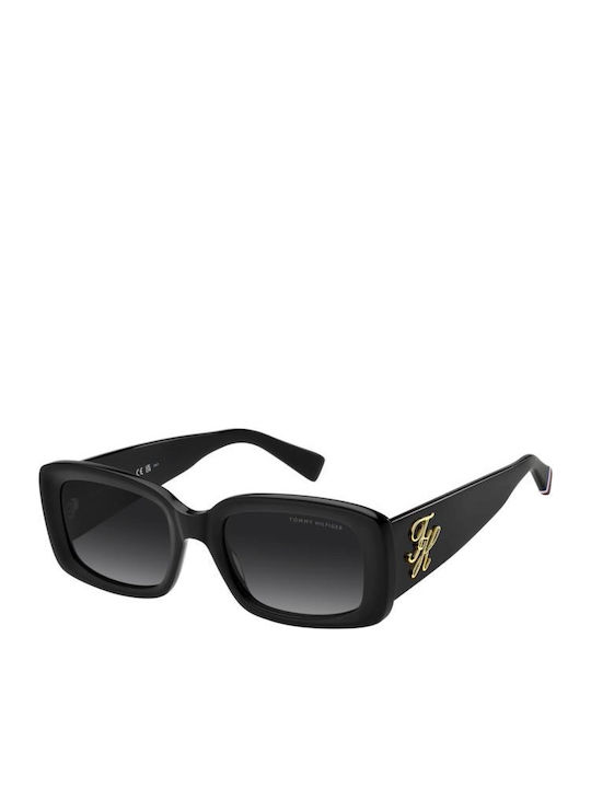 Tommy Hilfiger Unisex Γυαλιά Ηλίου με Μαύρο Κοκκάλινο Σκελετό και Μαύρο Φακό TH2343/S 807/9O