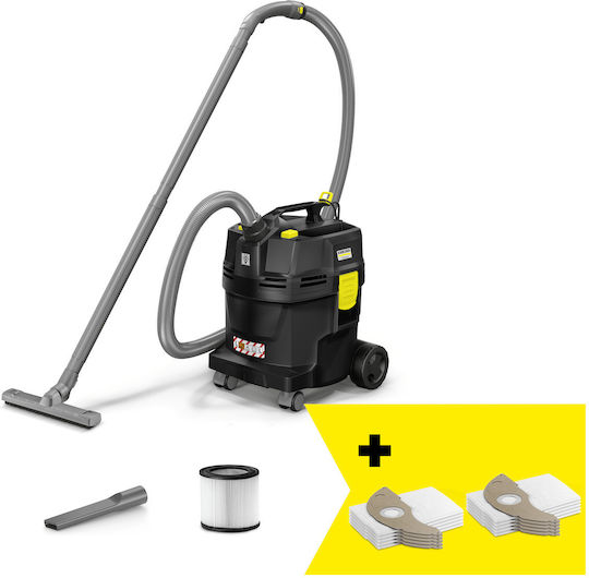 Karcher Nt 22/1 Ap L Go!further Wet-Dry Vacuum 1300W with Stainless Steel Drum 22lt Black