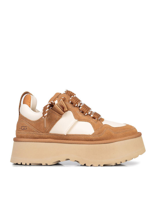 UGG UGG Damen Flatforms Sneakers Tabac