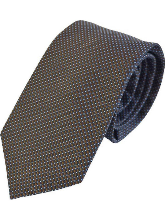Pierre Cardin Men's Tie Silk Printed in Brown Color