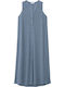 Καλοκαιρινό Midi Σεμιζιέ Φόρεμα Dusty Blue