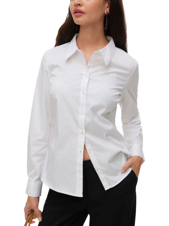 Women's Long Sleeve Shirt Bright White