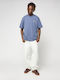 Men's Jeans Pants with Loose Baggy Fit White