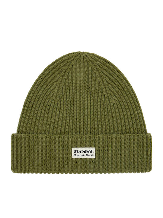 Beanie Unisex Beanie Knitted in Green color