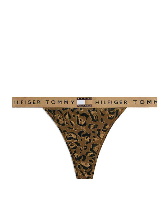 Tommy Hilfiger High Waist String Black-Brown