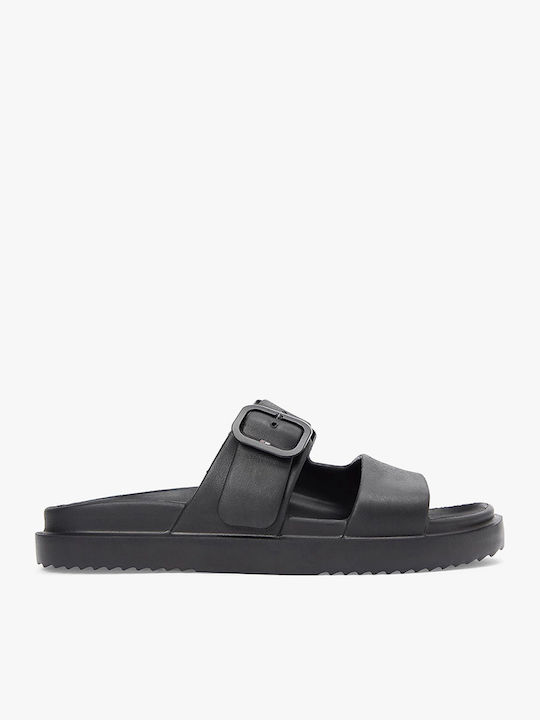 Women's Flat Sandals in Black Color